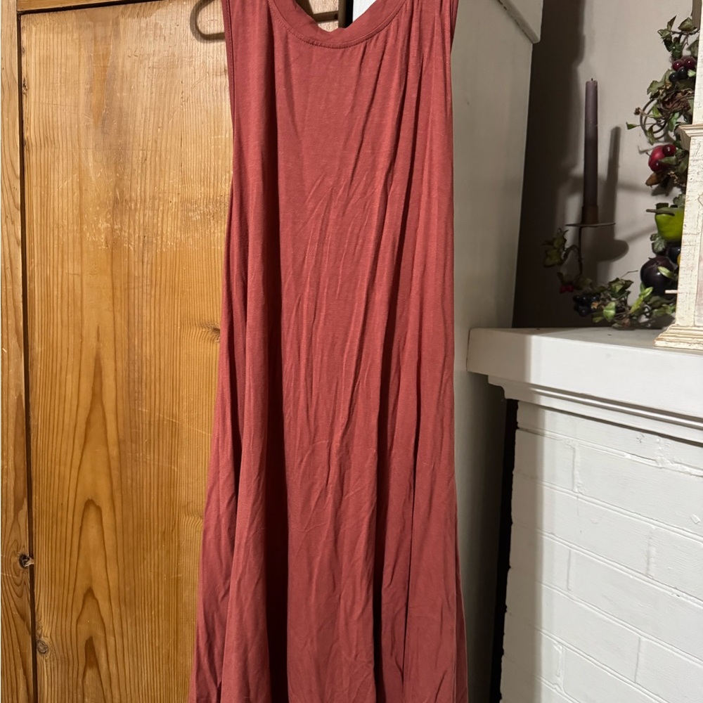 Sleeveless Maxi Dress in Dusty Rose